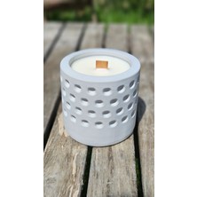 Vanilya Kokulu Beton Soya Mum-Gri-9x9