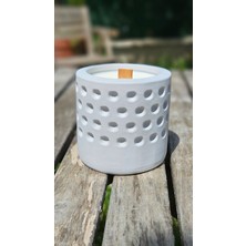Vanilya Kokulu Beton Soya Mum-Gri-9x9