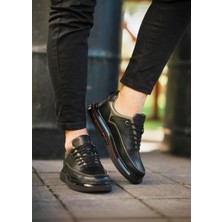Itallano 0369 Deri Siyah Sneaker Erkek Ayakkabı
