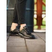 Itallano 0369 Deri Siyah Sneaker Erkek Ayakkabı