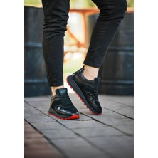 Itallano 0023 Deri Siyah Sneaker Erkek Ayakkabı
