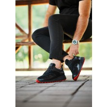 Itallano 0023 Deri Siyah Sneaker Erkek Ayakkabı
