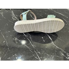 CS22060 2fx Su Yeşili Kadın Düz Sandalet