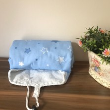 Asev Home İpli Ayarlanabilir Isıya Dayanıklı stoperli Keçeli Ütü Masası Kılıfı Örtüsü Bezi 55X140CM Gökyüzü
