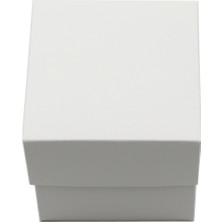 10 x 10 x 10  cm  Beyaz Kapaklı Bristol Kutu Hediye Kutusu 5 Adet