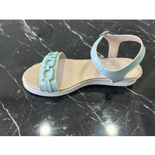 CS22060 2fx Su Yeşili Kadın Düz Sandalet