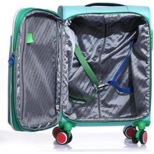 United Colors Of Benetton Ultra Light Hafif Lüx Kumaş Orta Boy Valiz Turkuaz BNT2100