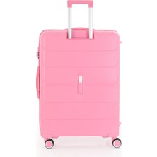 Mçs Polipropilen Valiz V366 65 cm Orta Boy Pembe