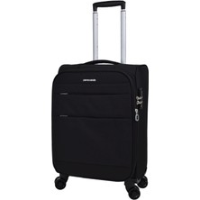 Pierre Cardin Ultra Light Hafif Lüx Kumaş Kabin Boy Valiz Siyah PC4200