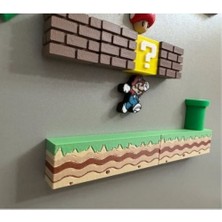 Super Mario Temalı Dekoratif Magnet Seti – Retro Oyun Sahnesi Tasarımı