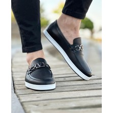 İtalianno 9052 Hakiki Deri Siyah Casual Ayakkabı