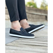 İtalianno 9052 Hakiki Deri Siyah Casual Ayakkabı