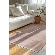 Dekozer Azra Kaymaz Taban Bej Halı – Salon, Çocuk Odası ve Mutfak için Yıkanabilir, Yumuşak Kilim