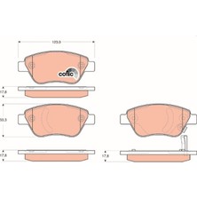 Ön Balata Opel Corsa D 04=>