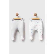 Pamuklu Desenli ve Beli Lastikli Rahat Soft Touch Günlük 2’li Erkek Bebek Alt