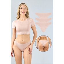 Atutis Pamuklu Siyah Brazilian Külot 3'lü Paket