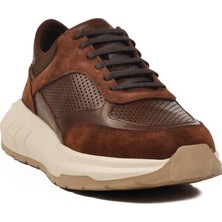 Ayakmod Premium 5394 M Siyah-Beyaz  Deri Erkek Sneaker