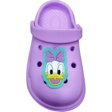 Duffy Duck Desenli Günlük Kaydırmaz Tabanlı Kız Çocuk Ev Anaokulu Deniz Yumuşak Sandalet Terlik