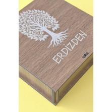 Kişiye Özel Hayat Ağacı Desenli Çok Amaçlı Kutu - 12 x 12 x 3,5 cm