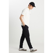 Wrangler W221266001 Siyah Erkek Bağcık Detaylı Chıno Regular Fit Normal Kesim Pantolon