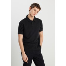 Wrangler W2510720001 Siyah Erkek Polo Yaka T-Shirt
