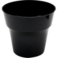 Kristal Mika Plastik Bardak Siyah 25'li