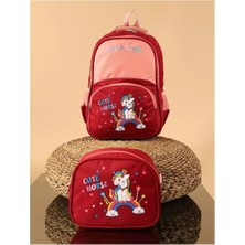 Pabuçhan 0852 Beslenmeli Ilkokul Çantası - Bordo - Tek Ebat