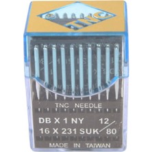 Tnc Düz Makine İnce Dip Dikiş İğnesi / DBX1 SUK 12/80 100ADET