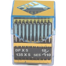 Tnc Düz Makine Kalın Dip Yanmaz Dikiş İğnesi / DPX5 SES PVD 18/110 100ADET