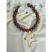 Şik Tasarım Inçi Shoker Yıldızlı Kolye