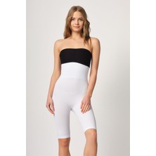 Miraxx Beyaz Mı Emay 2044 Yüksek Bel Double Uzun Paçalı Korse