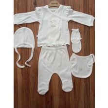 Caramell  Romantic Color Ekru Kız Bebek 5 Li Hastane Çıkışı 1272