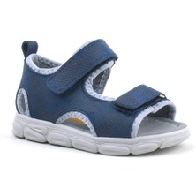 Rakerplus Wisps Hakiki Deri Lacivert Kamuflaj Bebek Sandalet