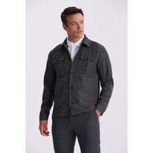 Jakamen Siyah Slim Fit Bebe Yaka Cepli Spor Takım Elbise