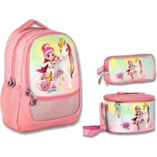 Ümit Çanta Cry Babies Gökkuşağı Pembe Üçlü Ilkokul Çanta Seti - Kız Çocuk