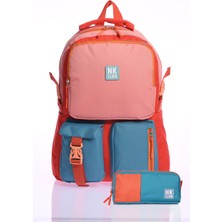 Hkn 9013 Kalemlikli Ilkokul Sırt Çantası Okul Çantası Çok Bölmeli Ortopedik Sırt Yavru Ağzı