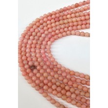 Hayalperest Boncuk Somon Ceyt Doğal Taş Boncuk 8 mm