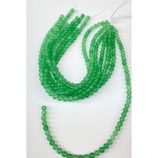 Hayalperest Boncuk Açık Yeşil Ceyt Doğal Taş Boncuk 8 mm