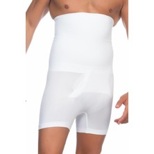 Miraxx Beyaz Mı Emay E1005 Erkek Yüksek Bel Double Boxer Korse