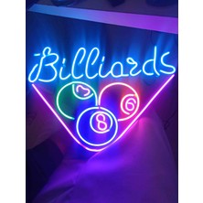 Neon LED Işıklı BİLARDO