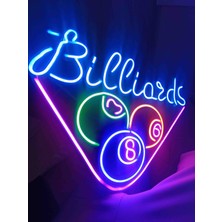 Neon LED Işıklı BİLARDO
