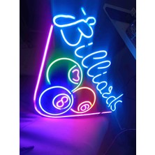 Neon LED Işıklı BİLARDO