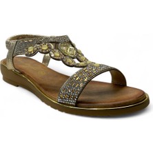 Tuğba Ortopedi 7054 Kadın Taşlı Sandalet