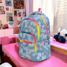 Çok Gözlü Su Geçirmez Suluklu Ortopedik Sırt Seyehat Spor Günlük Okul Çantası