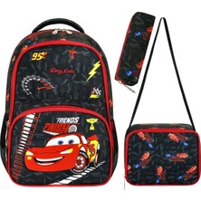 Kt-55-0006 Ortopedik 3'Lü Set Kız Ilkokul Sırt Çantası (Sırt Çantası+Beslenme+Kalemlik )