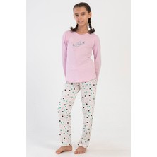Pamuklu Kız Çocuk Uzun Kol Pijama Takım(9-10/15-16)
, 405070