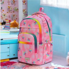 Çok Gözlü Su Geçirmez Suluklu Ortopedik Sırt Seyehat Spor Günlük Okul Çantası