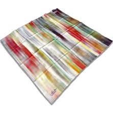 La Boutique Yeşil Karma Desenli Tivil İpek Eşarp 1927 - 05