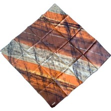 Armine Tivil İpek Eşarp 9236 - 31 Kahverengi Karışık Desen