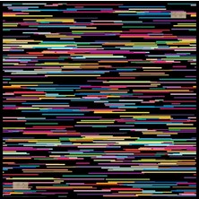 La Boutique Tivil İpek Eşarp 2142 - 01 Siyah Karışık Desen